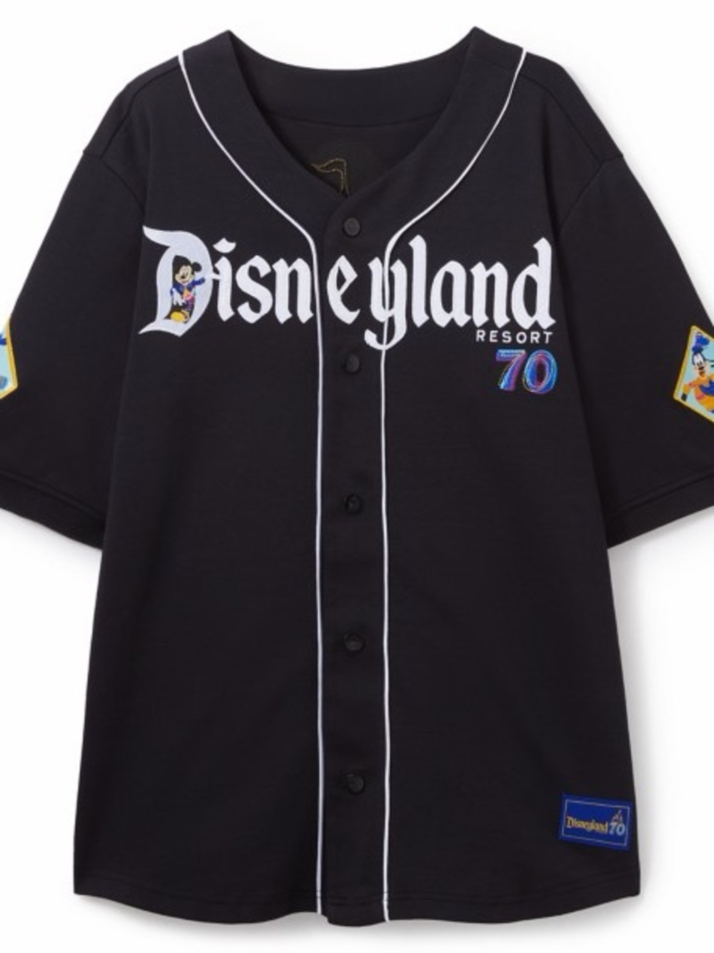 Disneyland Resort Women's Black Button-Front Jersey
